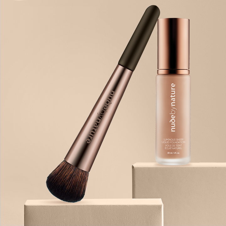 Luminous Sheer Liquid Foundation & Round Foundation Brush Duo